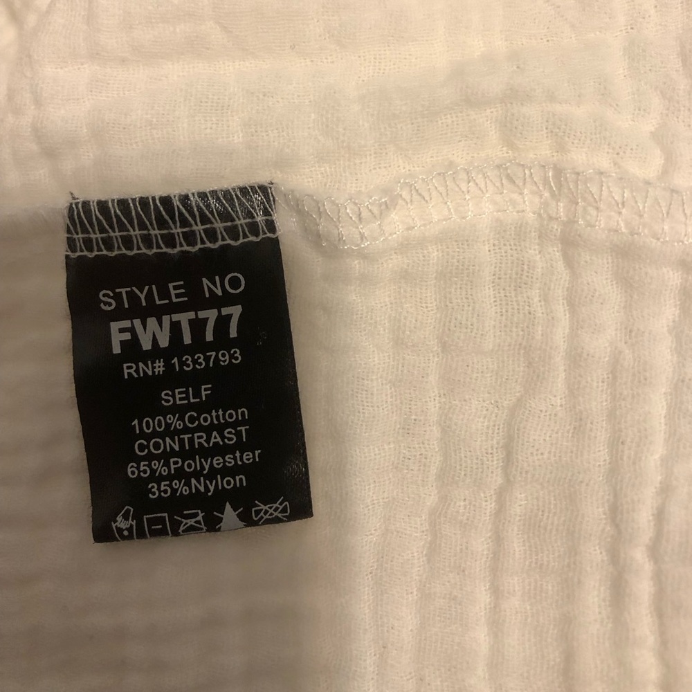 Pol White Medium Top Button Up - image 4